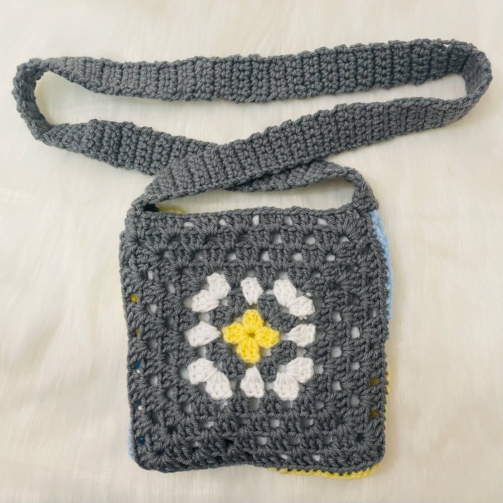 Granny Handmade Crochet Mini Bag - Shoulder Bag - NEW